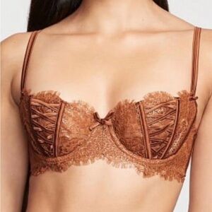Victoria's Secret Lace Bra in Copper Brown